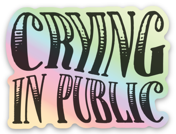crying in public sticker pack